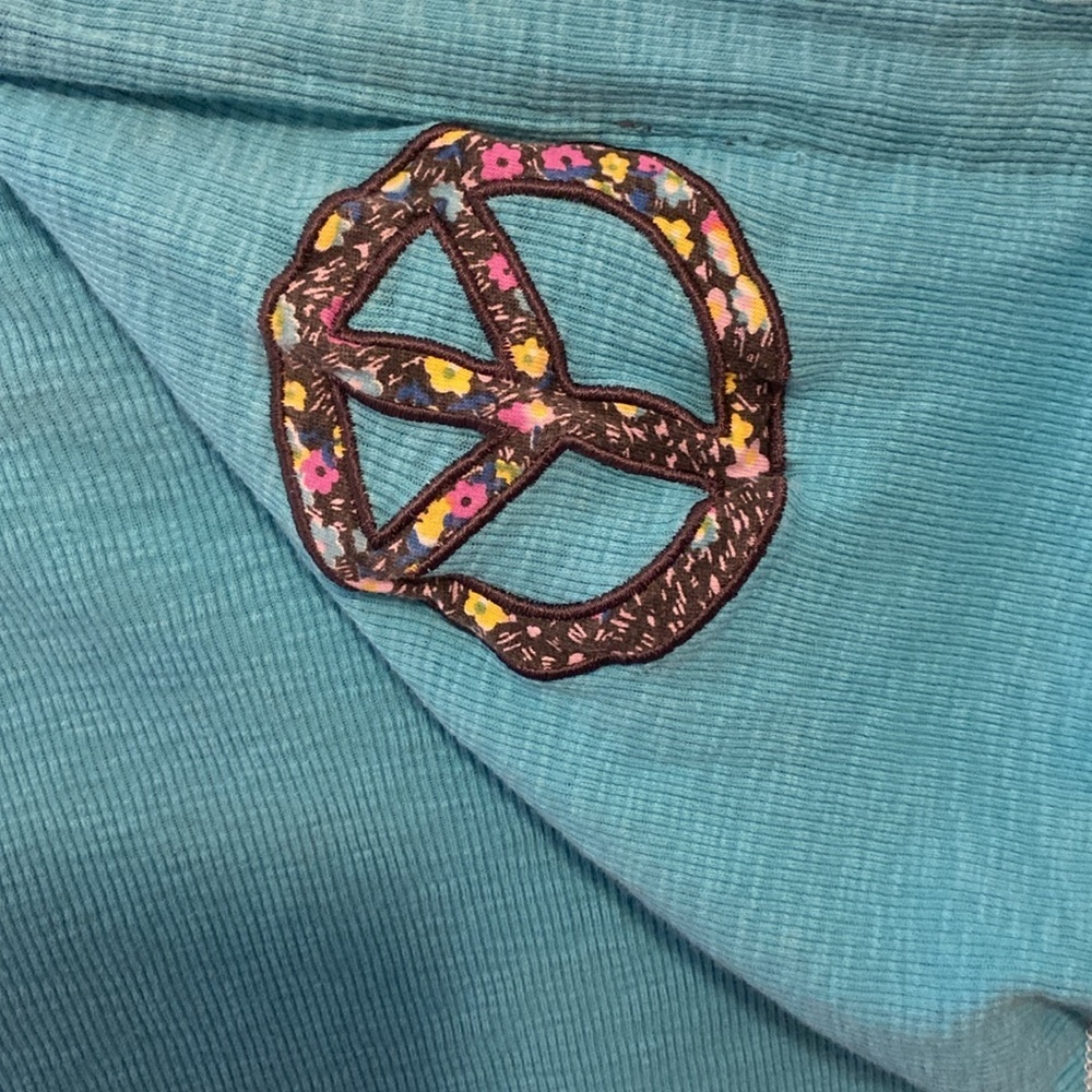 BILLABONG Girls Zip Up Sweatshirt/Hoodie Teal Size XL - Picture 4 of 9